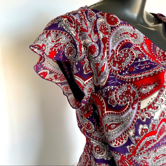 ALLISON TAYLOR Paisley patterned top, Size small - Picture 5 of 7